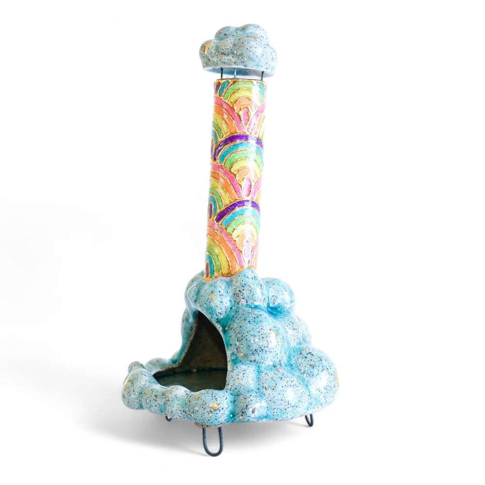 Glowing Rainbow Glitter Inlay Mini Malm Burner Collaboration with